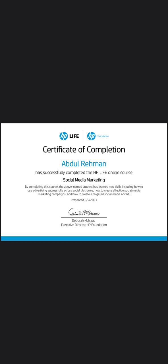 Social Media Marketing HP LIFE